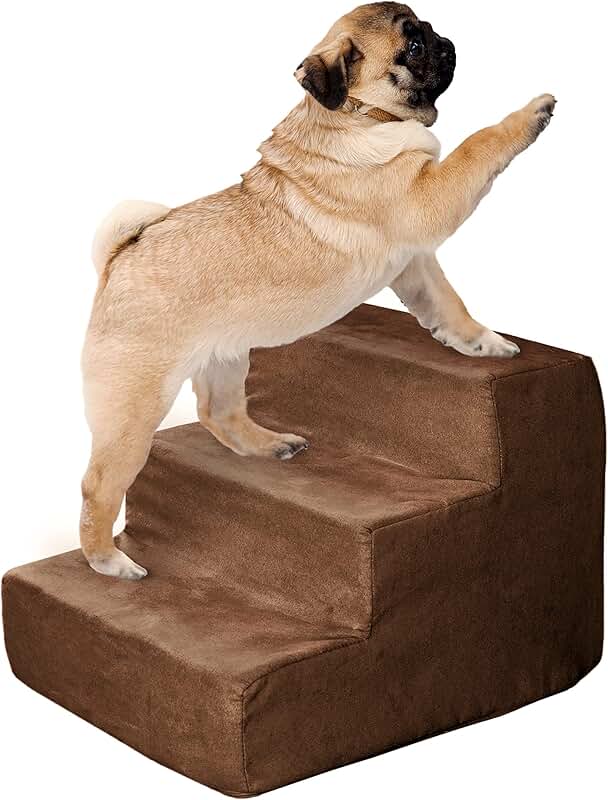 3-Step Dog Stairs for Small Dogs and Cats