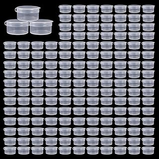 150pcs Clear 7g Cosmetic Jars with Snap Lids