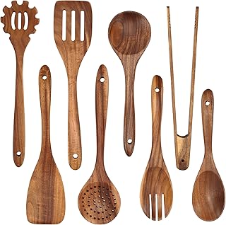 8-Piece Acacia Wooden Kitchen Utensil Set