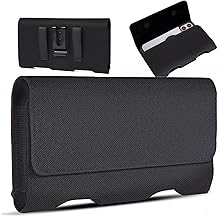 Nylon Cell Phone Holster Case with Belt Clip for iPhone and Galaxy