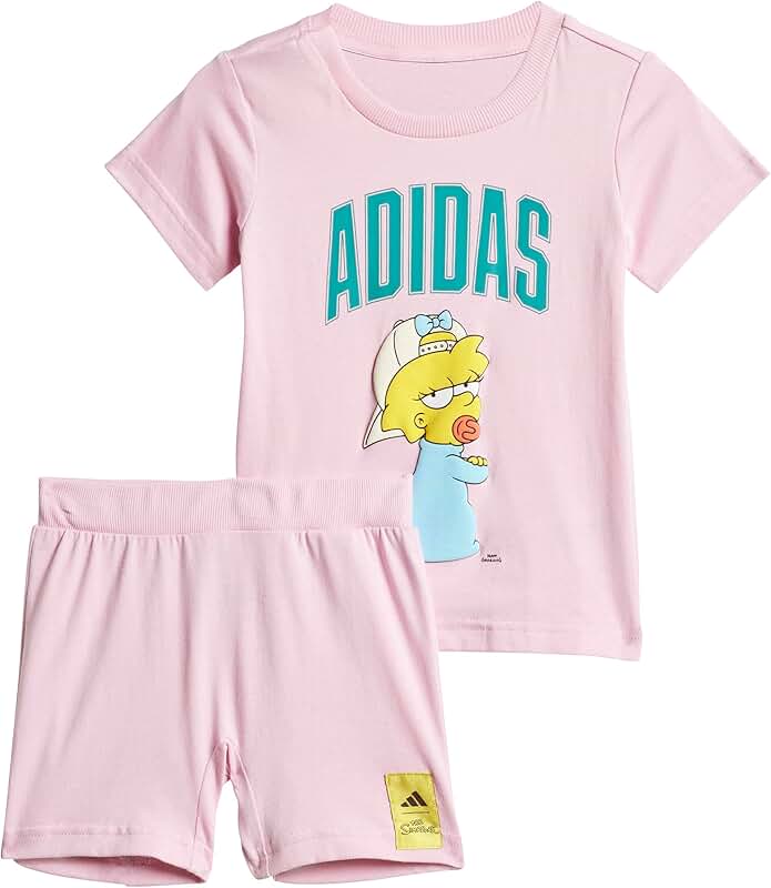 Baby The Simpsons T-Shirt Set, Pink, 3 Years