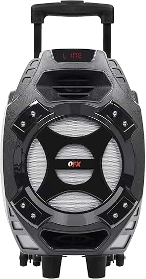 Rechargeable Portable Speaker with 8" Woofer and 400W