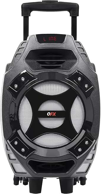 Rechargeable Portable Speaker with 8" Woofer and 400W
