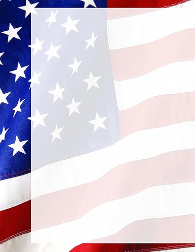 Old Glory letterhead paper, 8.5 x 11 inches, 80 sheets