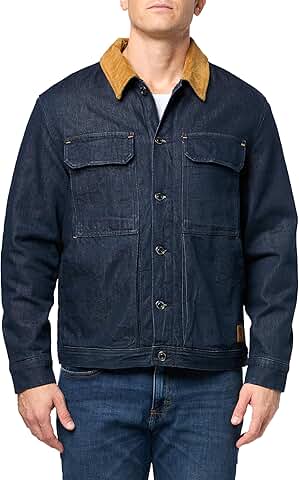 Men's Insulated Denim Trucker Jacket