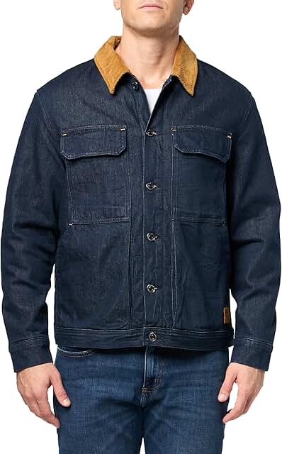 Men's Insulated Denim Trucker Jacket