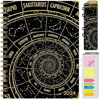 2024 Hardcover Daily Weekly Monthly Planner with Bookmark and Notes