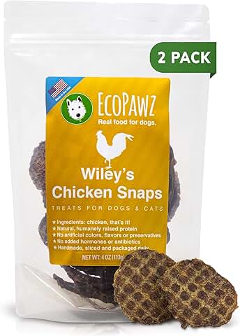 Healthy Human-Grade Dog Treats, Chicken, 2-Pack