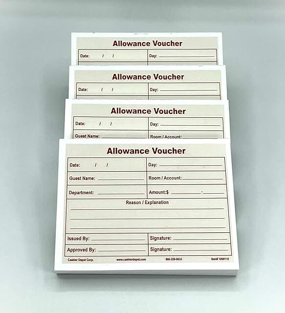 500 Cashier Vouchers and Receipts, 5.5" x 4.25"