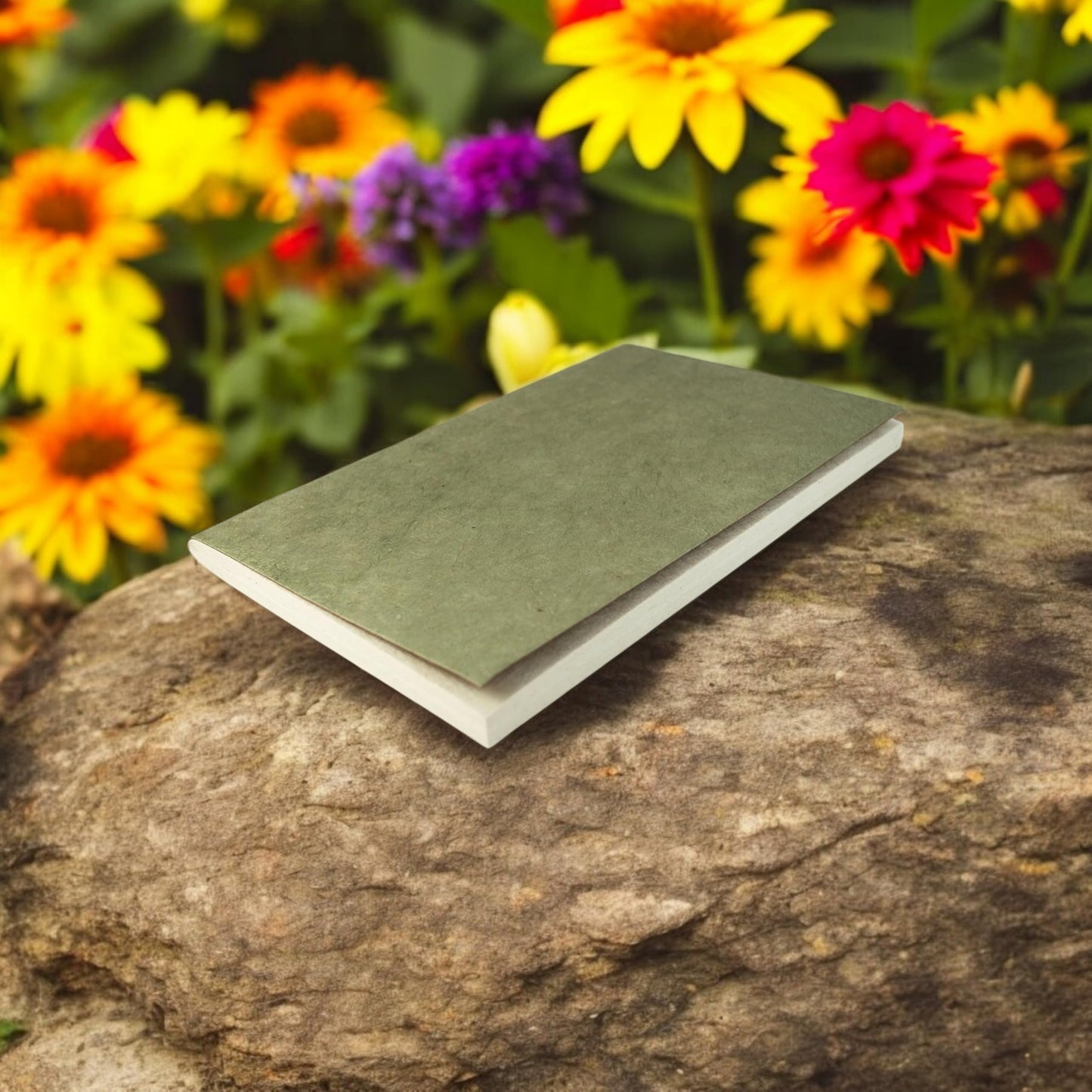 Vintage Nepali Notebook with Paper and Vegetable Cover