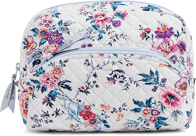 Large Cotton Cosmetic Organizer Bag for Women