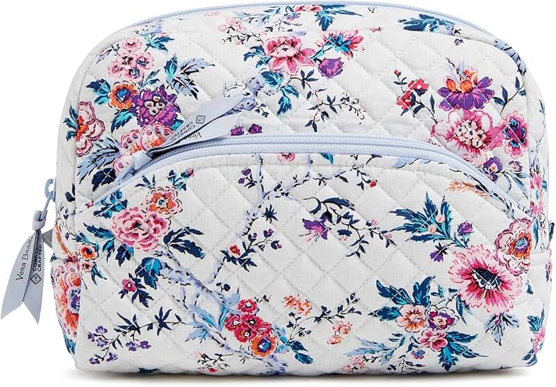 Large Cotton Cosmetic Organizer Bag for Women