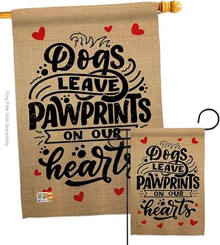 Dog and Pet Garden Flag Set for Yard Decoration