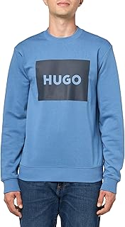Men's Large Square Logo Crew Neck Sweatshirt