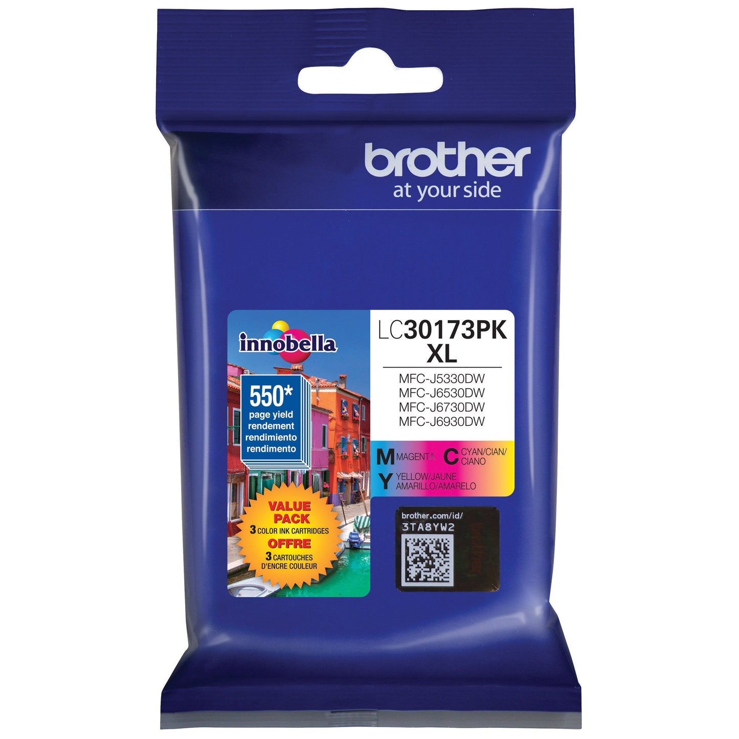 Printer LC30173PK High Yield XL 3 Pack Ink Cartridges- 1 Ea: Cyan/Magenta/Yellow Ink