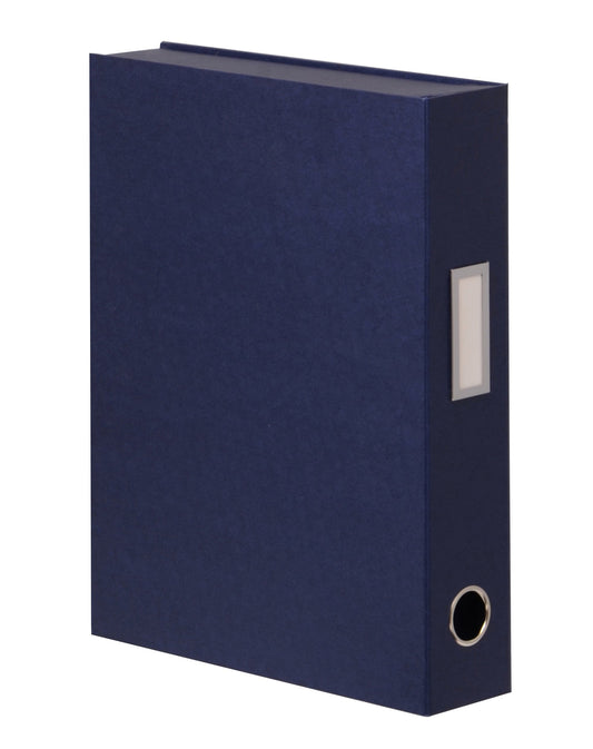 Small navy storage box for files and small items