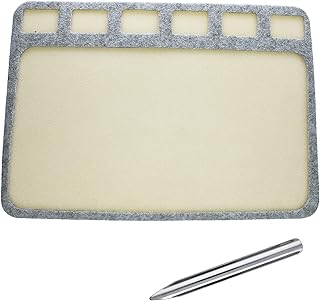 Seed Bead Treasure Mat, 8x11 inches, with 6 compartments