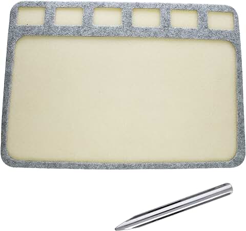 Seed Bead Treasure Mat, 8x11 inches, with 6 compartments