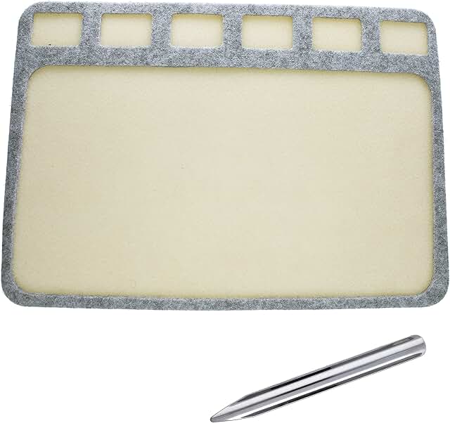 Seed Bead Treasure Mat, 8x11 inches, with 6 compartments