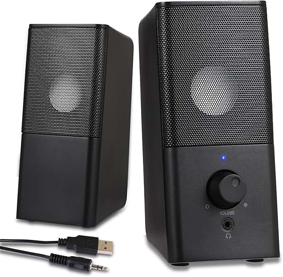 H21 Classic Desktop Computer Speakers with Stereo Sound
