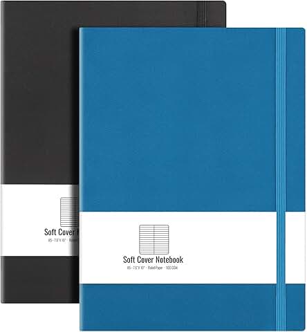 College Ruled Softcover Notebook, 2-Pack, 7.6 x 10 inches