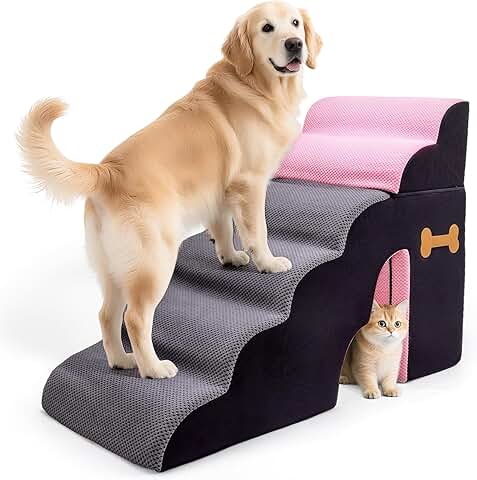 6-Step Foam Dog Ramp for Small to Large Dogs