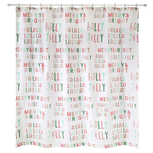 Holiday Shower Curtain, Waterproof, Bathroom  Holiday Decor, Falala,