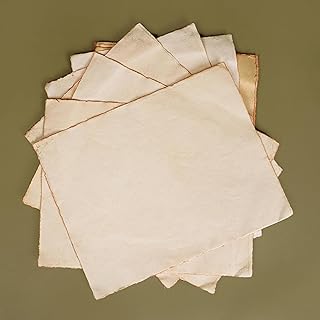 Vintage Handmade Paper, A4, 50 Sheets, Rustic Craft Paper