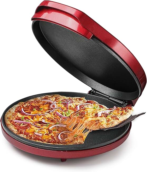 Indoor Electric Countertop Pizza and Quesadilla Maker