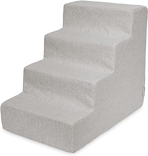 Pet Steps for Small Dogs and Cats, Foam Ramp, 4-Step