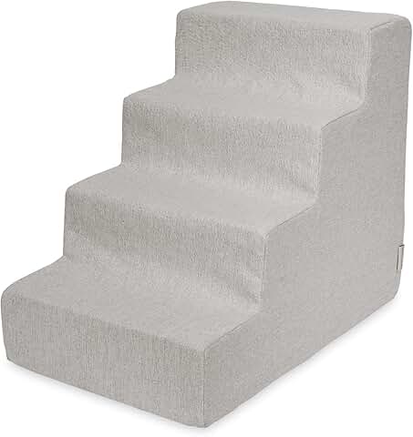 Pet Steps for Small Dogs and Cats, Foam Ramp, 4-Step