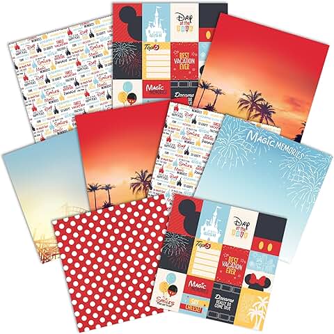 Decorative Double-Sided Paper Pack for Scrapbooking and Crafts