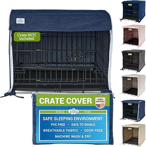 Breathable Dog Crate Cover for Double-Door Cages