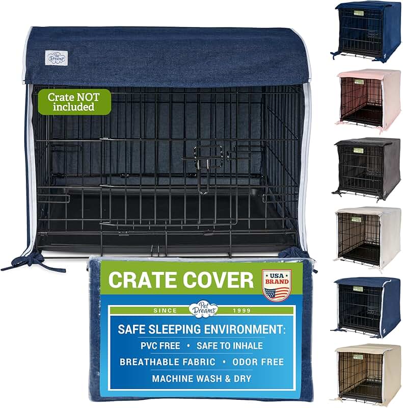 Breathable Dog Crate Cover for Double-Door Cages