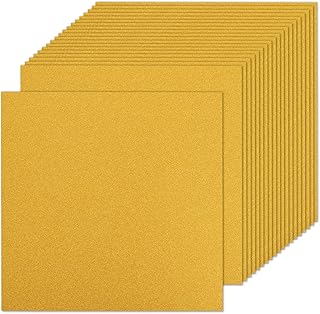 Gold Glitter Cardstock Paper, 12x12", 50 Sheets