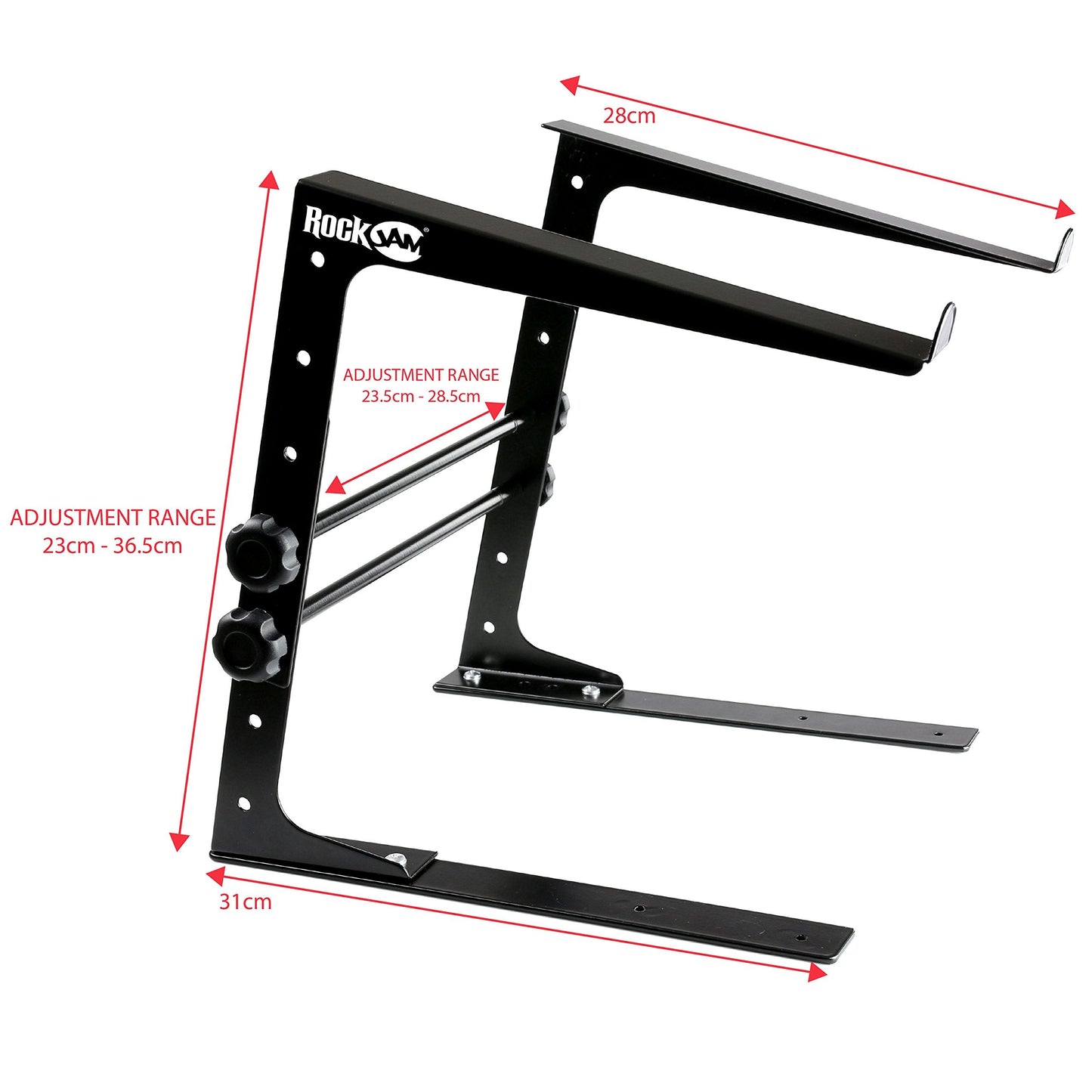 Portable DJ Laptop Stand With Adjustable Height, Anti-Slip Design, Works for Laptops, Controllers and CD players