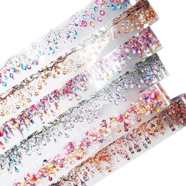 Light Surround PET Tape Set with 6 Holographic Rolls