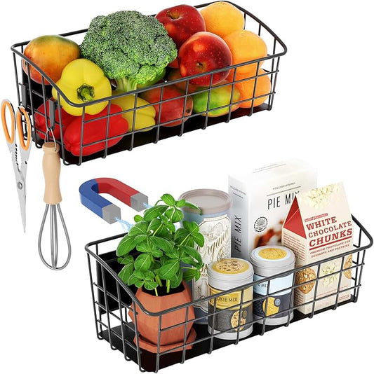 Mini 2-Tier Plastic Organizer with Slide-Out Bins