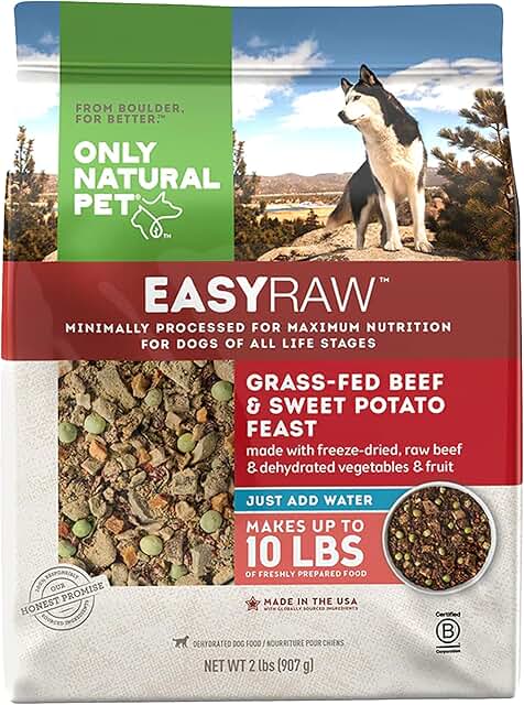 EasyRaw Dehydrated Raw Dog Food with Beef and Sweet Potato