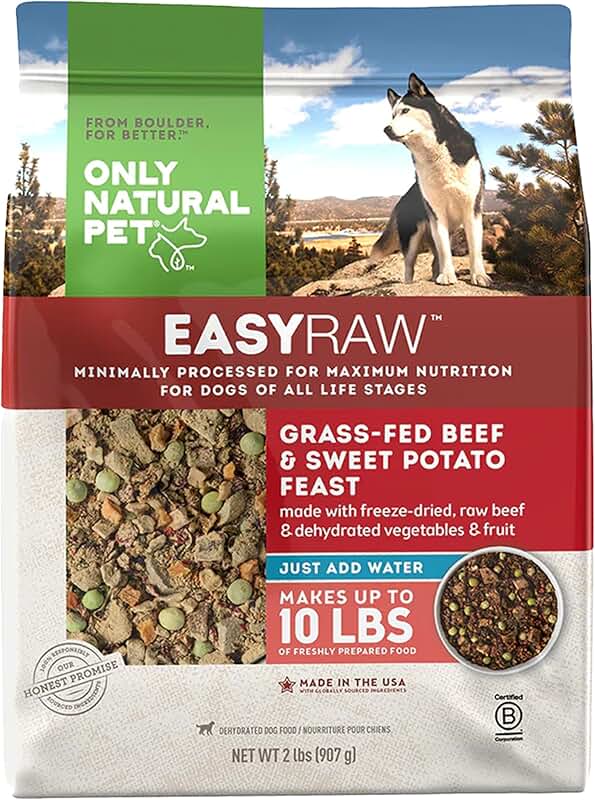 EasyRaw Dehydrated Raw Dog Food with Beef and Sweet Potato