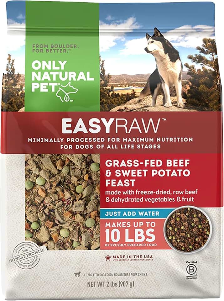 EasyRaw Dehydrated Raw Dog Food with Beef and Sweet Potato