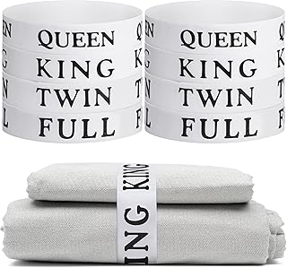 8 Bed Sheet Organizer Bands for Storage and Folding