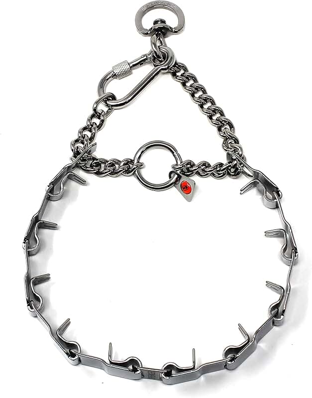 Stainless Steel Prong Dog Training Collar 24 inches