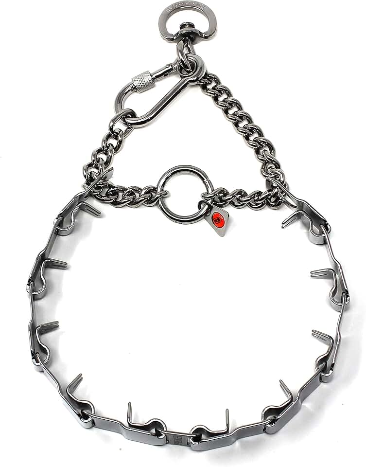 Stainless Steel Prong Dog Training Collar 24 inches