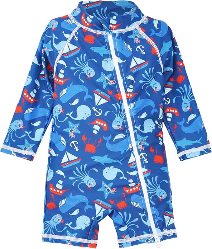Boys' UPF 50+ Shortie Surf Swimsuit