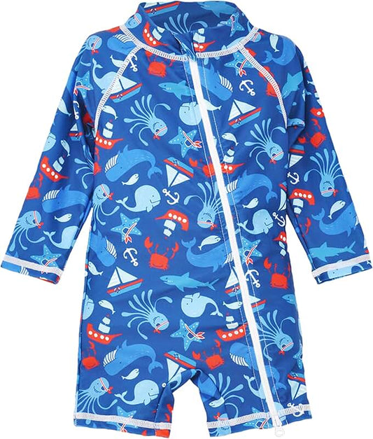 Boys' UPF 50+ Shortie Surf Swimsuit