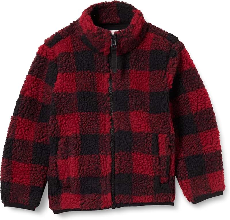 Fleece-Lined Sherpa Full-Zip Jacket for Boys and Toddlers