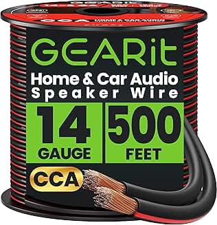 14 Gauge 500ft Speaker Wire for Audio Systems