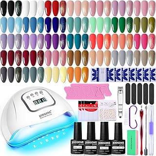 Gel Nail Polish Kit with UV Light, 32 Colors and Tools