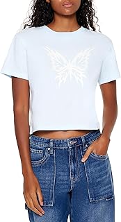 Women's Butterfly Graphic Baby T-Shirt